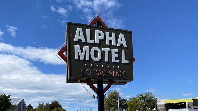 Alpha Motel Christchurch Logo foto